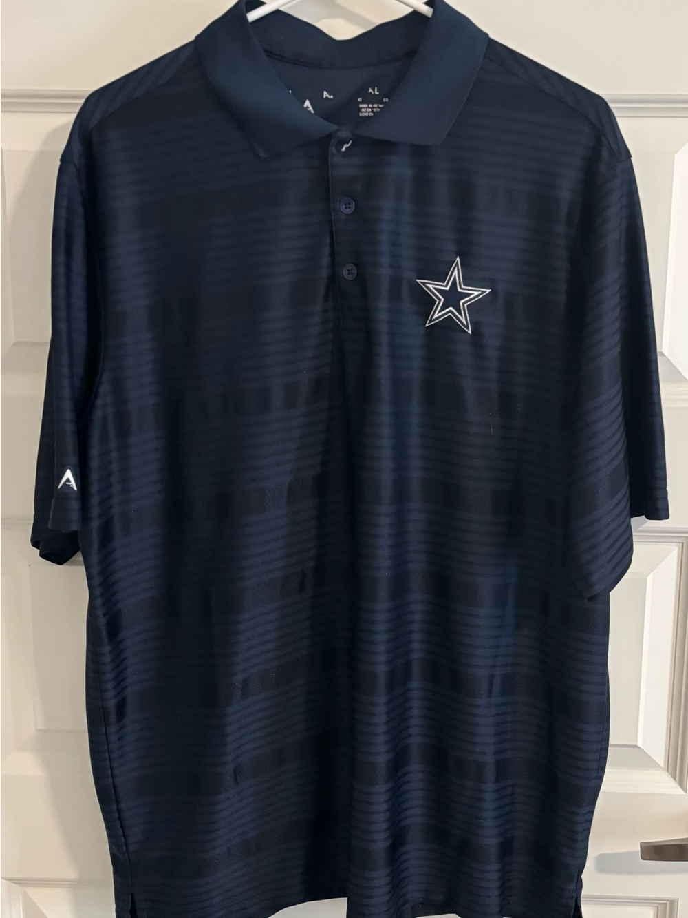 Men's Navy Star Logo Polo Shirt